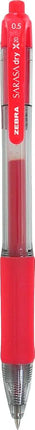 Zebra Pen Sarasa Dry X20 Retractable Gel Pen, Fine Point, 0.5mm, Red Ink, 12-Pack (46730)