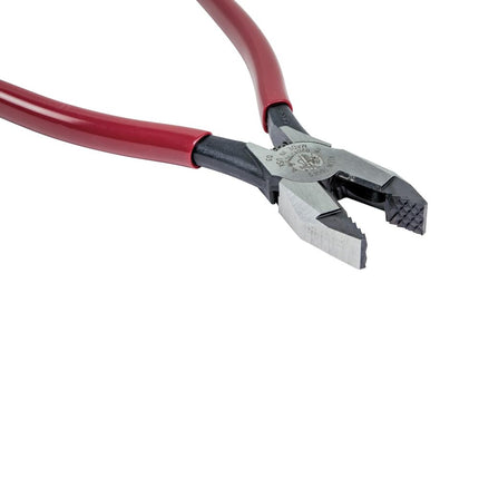 Ironworker's Pliers, Aggressive Knurl, 9" Klein Tools D201-7CSTA , Red