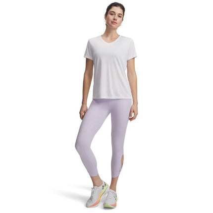 Under Armour Women's Movement Twist Ankle Leggings, (535) Salt Purple / / Metallic Silver, M