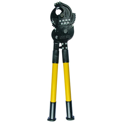 Klein Tools 63700 Heavy Duty Forged Ratcheting Cutter, Heat Treated with 24-Inch Handles and Shear-Type Blades