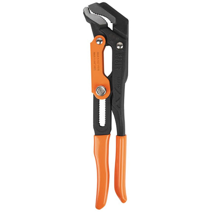 KLEIN TOOLS 68230 Pipe Wrench, S-JawQuick-AdjustPlumbers Wrench Fits up to 1-1/2-Inch Round Pipe and 1-1/4-Inch Hex Nuts, 13-Inch
