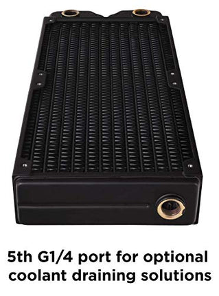 Thermaltake Pacific DIY Liquid Cooling System Clm240 40mm Thick High-Density Fins Dual-Row Copper Tubes Copper Radiator CL-W236-CU00BL-A