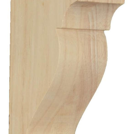Ekena Millwork CORW02X06X03DRMA Wood Corbel, 1 3/4" W x 6" D x 3" H, Maple