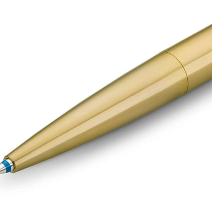 Kaweco LILIPUT Ball Pen Brass I Retractable Ballpoint Pen with Standard D1 Refills in a Tin Box I Metal Ball Pen 9.8 cm