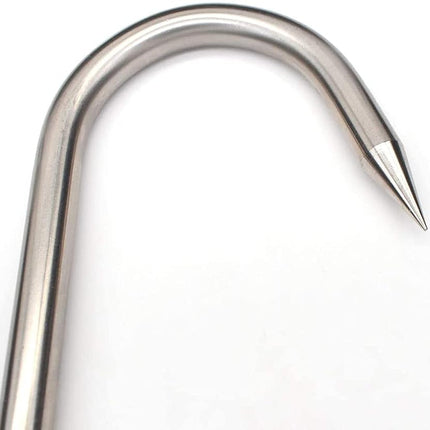 ARTOYS Meat Hooks(8 Inch 5mm), 304 Stainless Steel Heavy Duty Butcher Hook, Meat Hanger Hooks for Smoking,Grilling,Beef, Rib, Barbecue,BBQ (5-Pack MAX Load 150 Pound)