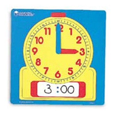 Learning Resources Write & Wipe Demonstration Clock