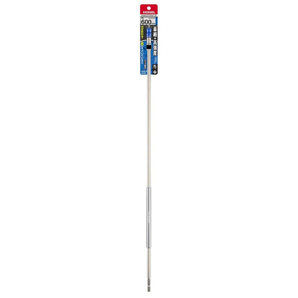 Vessel DXH-600 Slim Long Bit Holder DX 40 V Compatible with Electric Tools, 0.25 x 23.6 inches (6.35 x 600 mm)