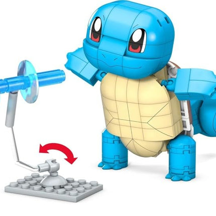 MEGA Pokémon Building Toys Set Build & Show Squirtle with 199 Pieces, Articulated and Poseable, 4 Inches Tall, for Kids, GYH00