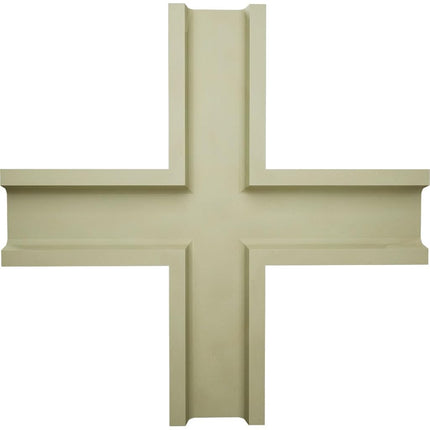 Ekena Millwork CC05ICI02X20X20TR 20"W x 2"P x 20"L Inner Cross Intersection for 5" Traditional Coffered Ceiling System