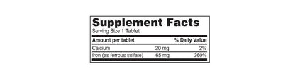Ferrous Sulfate 325mg Iron Supplement (2-PACK) | Iron Pills | | 100 Iron Tablets per Bottle, 2-Pack