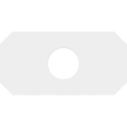 16"W x 8"H x 4"ID x 5 1/2"C x 1"P Emerald Architectural Grade PVC Contemporary Ceiling Medallion