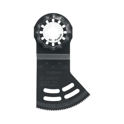 BOSCH OSL218F 1-Piece 2-1/8 In. Starlock Oscillating Multi Tool 2-in-1 Dual-Tec All Purpose Bi-Metal Plunge Blade for Applications in Wood with Nails, Drywall, PVC