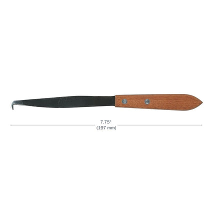 Apothecary Products 8 1/2 Inch Hooked Spatula 1/144 (Item #25681)
