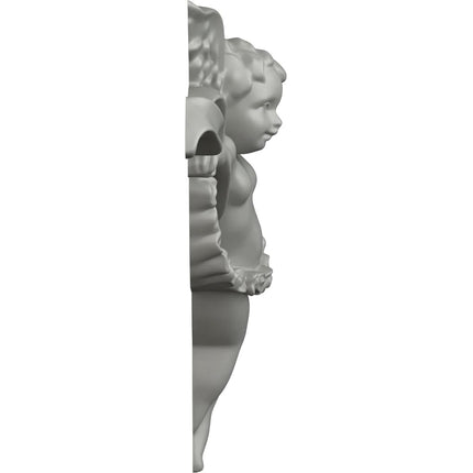 Ekena ONL05X06X01AN-R 5 W x 6 5/8" H x 1 1/8" P Angel Onlay, Right, Primed
