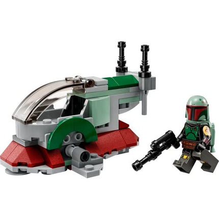 LEGO Star Wars Boba Fett's Starship Microfighter, Buildable Toy Vehicle with Adjustable Wings and Flick Shooters, The Mandalorian Set for Kids 75344