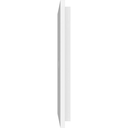 22"W x 11"H x 1"ID x 7 1/2"C x 1"P Rectangle Architectural Grade PVC Contemporary Ceiling Medallion, Two Piece