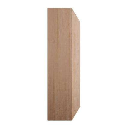 3 3/4"W x 3 3/4"H x 1 1/8"P Americraft Solid Hardwood Stain Grade Standard Smooth Rosette with Beveled Edge, Cherry