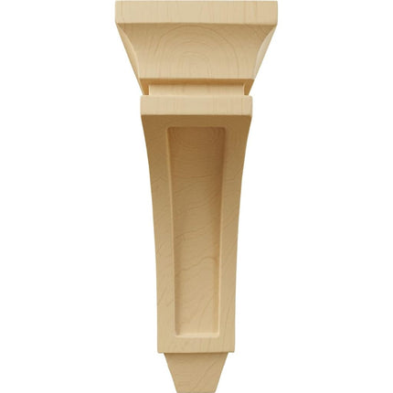 Ekena Millwork CORW03X06X08LUAL Wood Corbel, 2 3/4" W x 5 1/2" D x 8" H, Alder