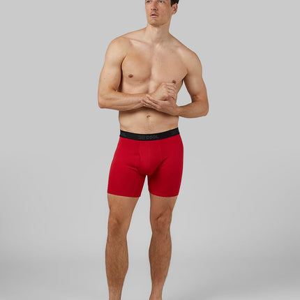 Lot de 4 boxers de performance séchant rapidement en maille active 32 DEGREES pour homme, Noir/Charbon/Bleu/Feu, L