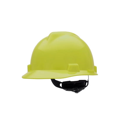 MSA 10061512 V-Gard Protective Cap with Fas-Trac Suspension, Hi-Viz Yellow/Green, Standard