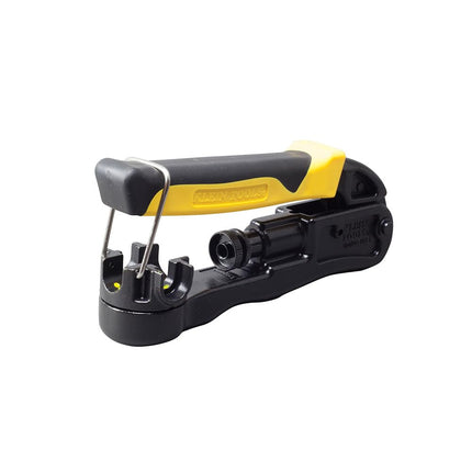 Compression Crimper, Wire Crimper and Coaxial Crimper for Indoor and Outdoor Cabling Klein Tools VDV211-063, Yellow