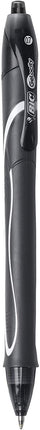 BIC Gel-ocity Secado Rápido (SECA HASTA 3 VECES MÁS RÁPIDO) Paquete a granel de 24 bolígrafos de tinta (12 negros y 12 azules), sin manchas, retráctiles de gel, punta media de 0.7 mm, bolígrafos para tomar notas para adultos, mujeres y hombres.