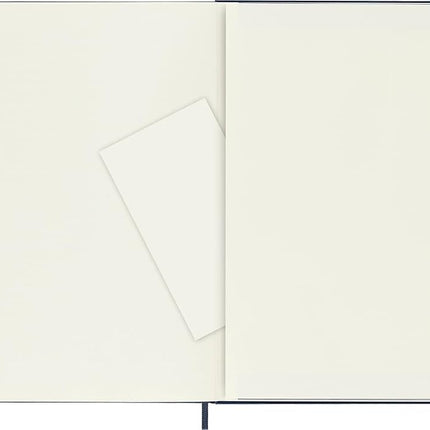 Moleskine Classic Notebook, Notebook With Ruled Pages, Hard Cover and Elastic Closure, Sapphire Blue, XL, 19 x 25 cm, 192 Pages