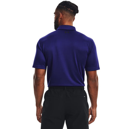 Under Armour Men's Tech Golf Polo, S Long, (468) Sonar Blue/Black, S Long