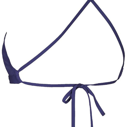 ARENA Performance Team Solid Bikini Top for Women, Sporty for Pool, Quick Dry Swimwear, Maxfit Eco Chlorine Resistant Fabric, UV Protection and Lined Front Fabric Navy-White