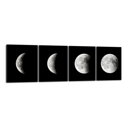 Wieco Art Moon Canvas Prints Wall Art Space Pictur