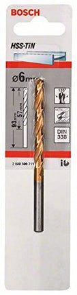 Bosch 2608596711 HSS-TiN DIN 338 Metal Drill Bits