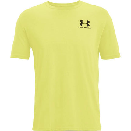 Under Armour Camiseta de manga corta para hombre Ua Sportstyle Left Chest, (743) Amarillo Lima/Negro, XS