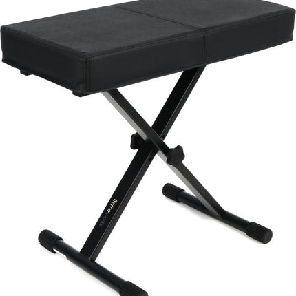 Gator Frameworks Adjustable X-Frame Style Keyboard Bench; (GFW-KEY-BNCH-1) , Black