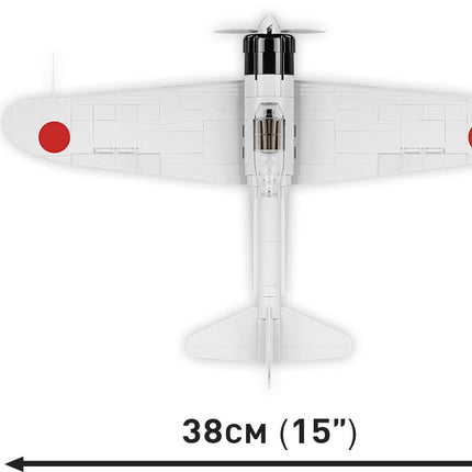 Cobi 1:32 Scale Historical Collection World War II Mitsubishi A6M2 Zero-Sen Fighter Plane 347-Pieces Building Block Kit