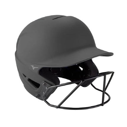 Mizuno F6 Fastpitch Softball Batting Helmet - Solid Color | Charcoal | Womens | Large/Extra Large (LXL)