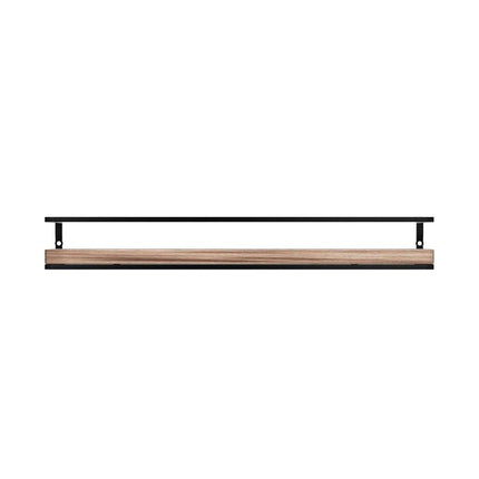 Meangood Floating Shelves Wall Mounted Set of 2, Rustic Wood Wall Storage Shelves for Bedroom,Living Room,Bathroom, Kitchen Torched Wood