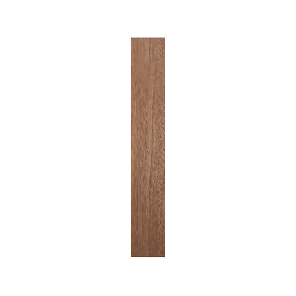 5 1/2"W x 6 1/2"H x 1"P Americraft Solid Hardwood Stain Grade Smooth Plinth Block with Squared Edge, Sapele