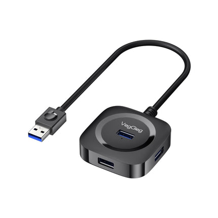 3.3FT/1M USB 3.0 Hub for Laptop, Multi Port Expander, Fast Data Transfer USB Splitter Compatible with Windows PC, Mac, Printer, Mobile HDD