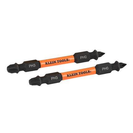 Klein Tools 32491HD Replacement Bit for Klein Tools Multi-Bit Screwdriver/Nut Drivers for Cat. Nos. 32313HD, 32315HD, 32305HD, Impact-Rated Proflex Bits, #0 Phillips and #3 Phillips Tips
