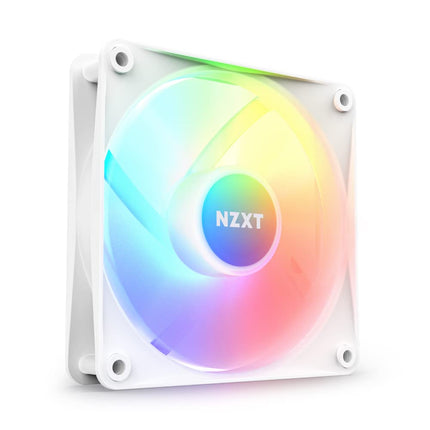 NZXT F120 RGB Core - 120mm Hub-Mounted RGB PC Case Fan - White