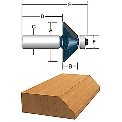 Bosch 85298M 1-5/16 In. x 45 degree Carbide Tipped