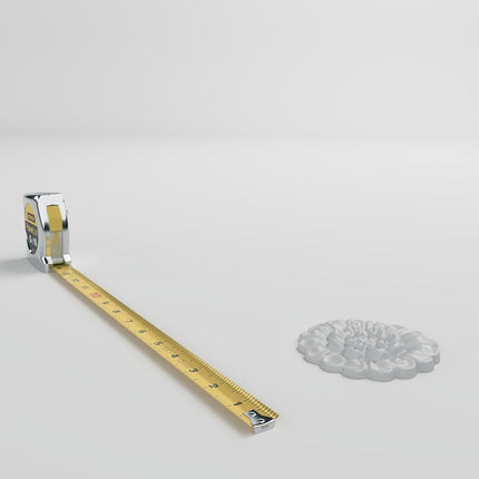Ekena Millwork ROS04X04AR 3 3/4" OD x 3/8" P Artis Rosette, White