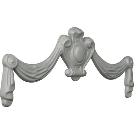 Ekena ONL13X05FE 12 W x 5 1/8" H x 5/8" P Federal Swag & Drop Onlay, Primed