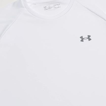 Under Armour Men's Velocity 2.0 Short Sleeve T-Shirt, (100) White / / Steel, Medium