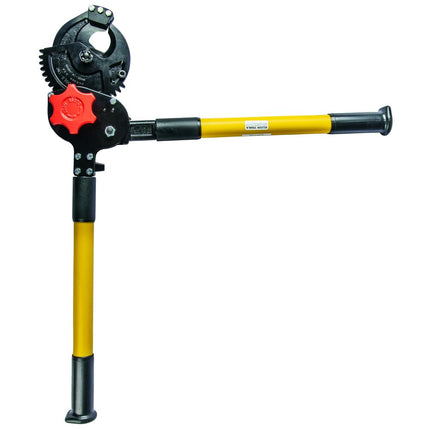 Klein Tools 63700 Heavy Duty Forged Ratcheting Cutter, Heat Treated with 24-Inch Handles and Shear-Type Blades