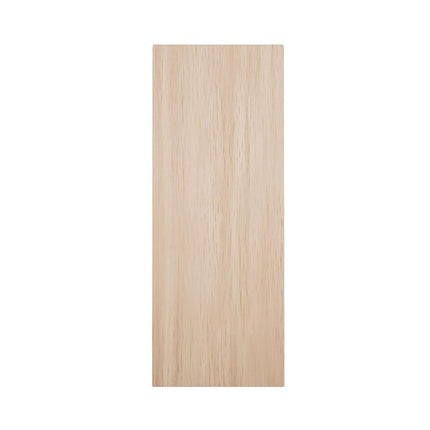 2 1/2"W x 6 1/2"H x 1"P Americraft Solid Hardwood Stain Grade Smooth Plinth Block with Squared Edge, Red Oak