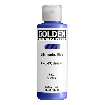 4 Oz Fluid Acrylic Color Paint Color: Ultramarine 