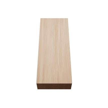 2 1/2"W x 6 1/2"H x 1"P Americraft Solid Hardwood Stain Grade Smooth Plinth Block with Squared Edge, Red Oak