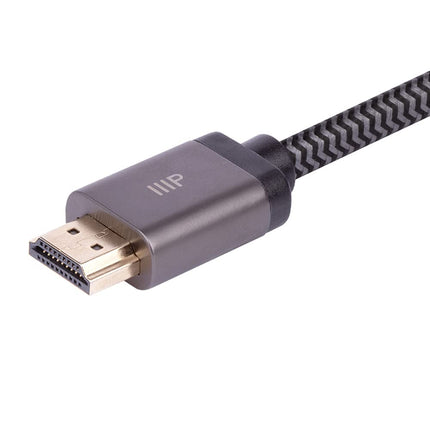 Monoprice 8K Certified Braided Ultra High Speed HDMI 2.1 Cable - 15 Feet - Black | 48Gbps, Compatible With Sony PS 5, PS 5 Digital Edition, Xbox Series X, and Xbox Series S
