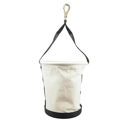 Klein Tools Seau à parois coniques avec mousqueton pivotant, toile 5113S, beige/naturel